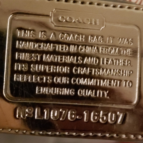 COACH Poppy Coated Canvas Graffiti Tote & Matching Coin/Card Purse Set - Picture 12 of 17